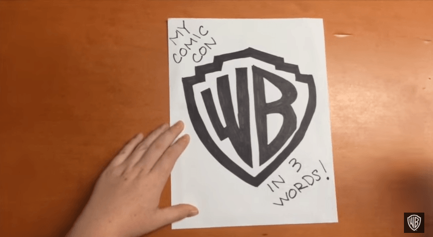 my comic con in 3 words - warner bros tv