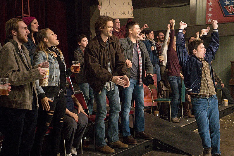 11x15 Beyond The Mat Jared Padalecki as Sam and Jensen Ackles as Dean