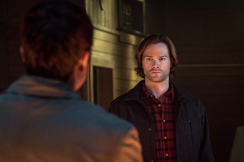 11x18 hell's angel Misha Collins as Lucifer Castiel, Jared Padalecki as Sam
